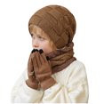 thumbnail image 2 of Xunlbb Scarf Set Winter Warm Hat Scarf Gloves Kids Winter Beanie Hat Warm Knit Thick Ski Cap And Scarf Gloves Set For Girls Boys Christmas Gift on Clearance, 2 of 5