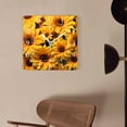 thumbnail image 4 of 16 Inch Wall Clock Battery Operated Square Clock Decorative for Office, Kitchen, Outdoor, Living Room，Many Sunflowers Lovely, 4 of 4
