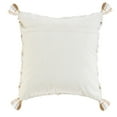 thumbnail image 3 of Desert Fields Sadie 20" x 20" White/Tan Diamond Cotton and Jute Adult Decorative Throw Pillow, 3 of 8