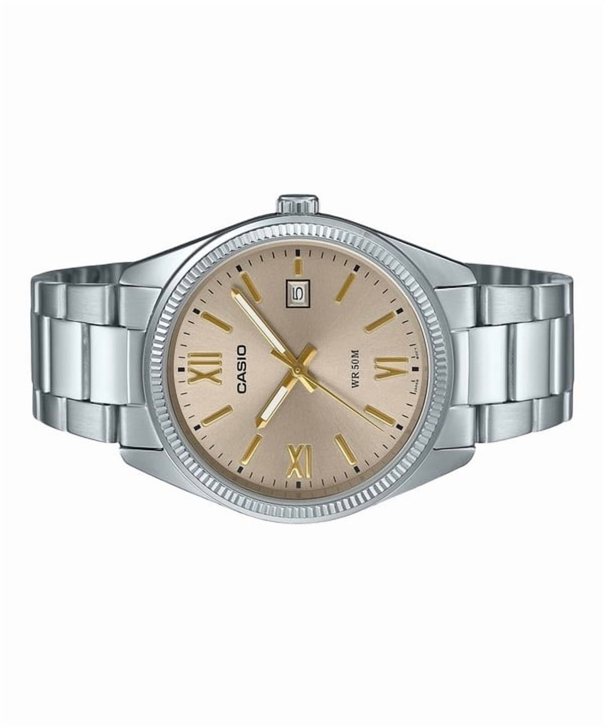 Casio Men’s Stainless Steel Analog Watch Champagne Dial - MTP-1302DD-9AVDF
