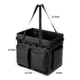 thumbnail image 3 of Vrorvz Heavy Duty Garden Tool Bag Organizer with Hard Bottom and Support Rods Suit for Camping and Outdoor Storage with Side Pockets and Loops for Small Tools, 3 of 7