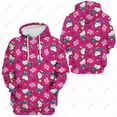 thumbnail image 1 of Hello Kitty Sweat à Capuche Oversize Y2k pour Femmes Automne Hiver Chandail en Molleton Noir Imprimé Graphique Manches Longues Mode HOEMLIN, 1 of 7