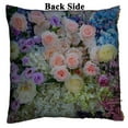 thumbnail image 2 of PKQWTM Beautiful Flowers Reversible Mermaid Cushion Cover Home Decor Sequin Pillow Case Size 16x16 inches, 2 of 2