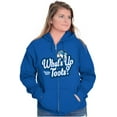 thumbnail image 3 of What Up Toots Cute Mr Owl Tootsie Pop Zip Hoodie Sweatshirt Women Brisco Brands M, 3 of 6