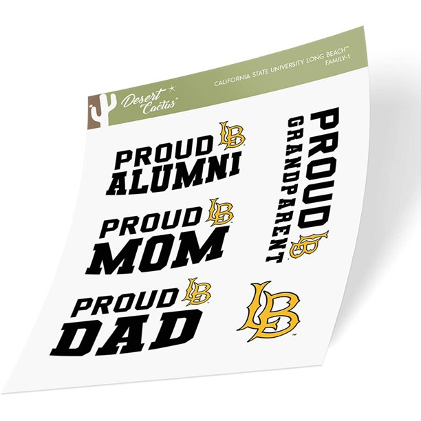 California Cal State University Long Beach Csulb 49ers Dirtbags Ncaa Sticker Vinyl Decal Laptop Water Bottle Car Scrapbook Family Full Sheet Walmart Com Walmart Com