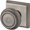 Matte Antique Nickel, variant on Baldwin Reserve Pstratsr112 Passage Traditional Knob and Traditional Square Rose Venetian Bronze Finish