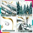 thumbnail image 4 of Watercolor Design Merry Christmas Banner Green Pine Trees Christmas Display Reindeer Pattern Snowflake Decor Xmas Background for Christmas Party Holiday Decoration Indoor Celebration, 4 of 9