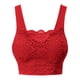 thumbnail image 1 of Gibobby Conjunto de lencería Cubierta de encaje deportivo con parte superior delantera de encaje Sujetador de mujer Sujetador sin costuras Íntimos(Rojo 3XL), 1 of 4