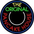 thumbnail image 1 of Circle The Original Pancake House LED Neon Sign 18 x 18 - inches, Clear Edge Cut Acrylic Backing, with Dimmer - Bright and Premium built indoor LED Neon Sign for restaurant window and interior decor., 1 of 7