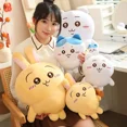 thumbnail image 3 of New Hachiware Plush Toy Cute Chiikawa Pillow style Filling Kawaii Anime Usagi Doll Bag Pendant Gift, 3 of 26