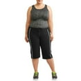 thumbnail image 3 of Athletic Works Women's Plus Size Dri More Piped Bermuda Pants, 3 of 4