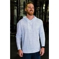 thumbnail image 2 of Burlebo Men's Long Sleeve Hoodie Sweatshirt (White Speckled, Small), 2 of 3