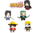 thumbnail image 2 of One Piece/Naruto Brick Headz, bloques de construcción, Luffy Zoro Uchiha Itachi Uzumaki Naruto, figuras de Anime, modelos, juguetes educativosWith box Gong Bohan LED, 2 of 2