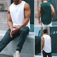 thumbnail image 4 of Mens Quick Dry Breathable Tank Tops Sports Training Running Fitness Muscle Vest, 4 of 9