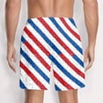 thumbnail image 4 of Men's 250 Anniversary USA Beach Shorts Loose Fit Drawstring Summer Vacation 250th Anniversary Shorts with Pockets, 4 of 4