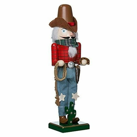 UPC 086131193798 product image for Kurt Adler (#C9672) Wooden Cowboy Nutcracker  15-inches | upcitemdb.com