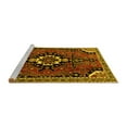 thumbnail image 2 of Ahgly Company Machine Washable Indoor Rectangle Persian Yellow Traditional Area Rugs, 7' x 10', 2 of 4