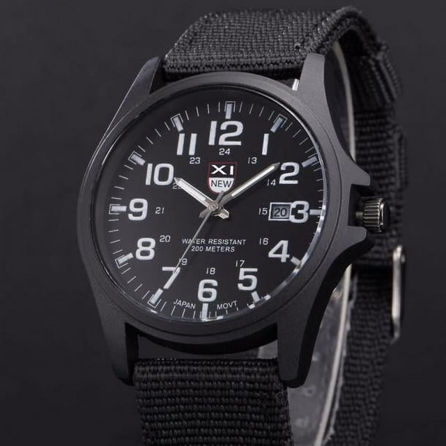 Reloj de cuarzo para hombre, relojes para hombre, reloj de pulsera analógico de cuarzo deportivo militar de acero inoxidable con fecha para hombre, reloj de cuarzo para hombre