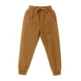 thumbnail image 4 of TOOYOU Boys Pants Toddler Active Jogger Sweatpants Kids Casual Athletic Pocket Pull On Pants Size 5-6 Years , Brown, 4 of 7