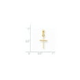 thumbnail image 2 of 14k Yellow Gold Small Cross Pendant - .4 Grams - Measures 12x8mm, 2 of 2