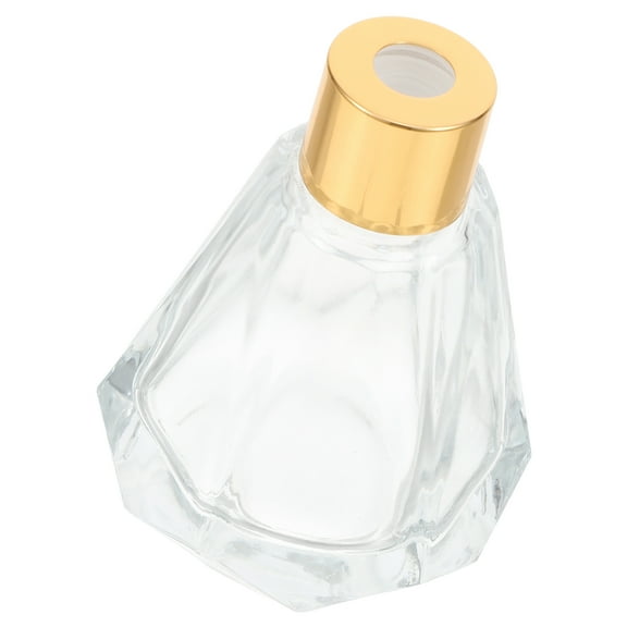 LITINKIMI Diffuser Bottle Transparent Glass 2Pcs 3.5X2.5X2.5In