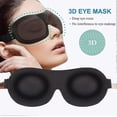 thumbnail image 2 of Sleep Mask 3 Pack, Upgraded 3d Contoured 100% Blackout Eye Mask Compatible With Sleeping With Adjustable Strap, 2 of 5