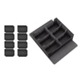 thumbnail image 2 of Caja contenedora para cartas coleccionables Perfecl con cierre magnético capacidad 1800 cartas Negro Gris, 2 of 8