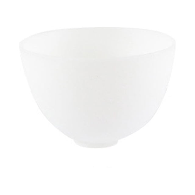 Recipiente de silicona antigoteo para uso doméstico, inodoro, de 10,5 x 7 cm, para mezclar mascarillas faciales y preparar mascarillas (tamaño M, blanco)
