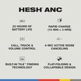 thumbnail image 4 of Skullcandy Hesh ANC Auriculares inalámbricos Bluetooth con cable de carga, cancelación activa de ruido, batería de hasta 22 horas, diseño ligero plegable, micrófono para iPhone Android - Preppy Sage, 4 of 5