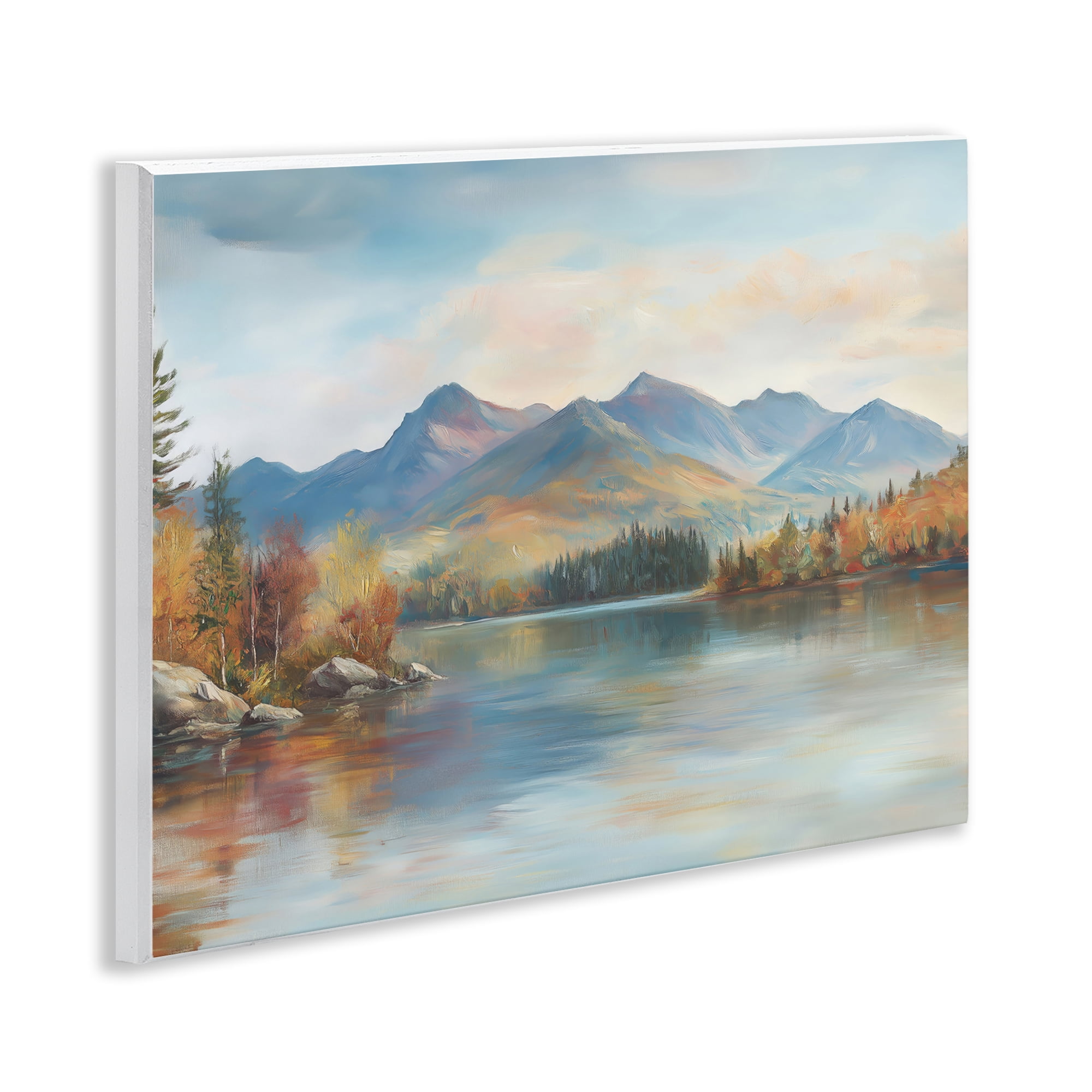 Stupell Industries Rustic Lake Landscape in Fall Wall Plaque Art, design by LSR Design Studio