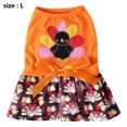 thumbnail image 2 of Vestido de Acción de Gracias para perros, falda para mascotas, pajarita, disfraz de gatos, cachorros, perros pequeños y medianos, 2 of 5