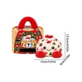 thumbnail image 2 of Christmas Mystery Plush Dumpling Squishy, Cute Stuffed Dumpling Squishy Plush Fidget Toy, Collectible Stress Relief Gift with Simulated Steamer & Fuzzy Handle,Christmas Stocking Stuffers, Home Decor, 2 of 3