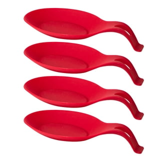 2/3/4pcs Silicone Red Crab Spoon Rack, Spoon Holder, Non-slip