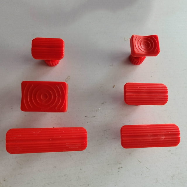 unbranded 6Ud Herramienta Gasket Para Reparar Abolladuras En Carro Con Material Resistente Rojo