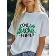 thumbnail image 2 of St. Patrick's Day Women's T-Shirt - Casual & Comfy with Clover Print, Short Sleeves, Round Neck - Ideal for Outdoor Activities & Daily Wear - Machine Washable, 2 of 8