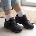 thumbnail image 3 of 12 Pairs Women's Cotton Solid White Athletic Cushioned Ankle Quarter Socks Size 9-11, 3 of 7