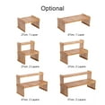 thumbnail image 3 of Countertop Bamboo Plant Shelf 2-Tier Bamboo Flower Pot Stand Balcony Flower Rack Cabinet Organizer Multi-Function DIY Desktop Storage Rack for Living Room Bedroom Kids Room, 3 of 7