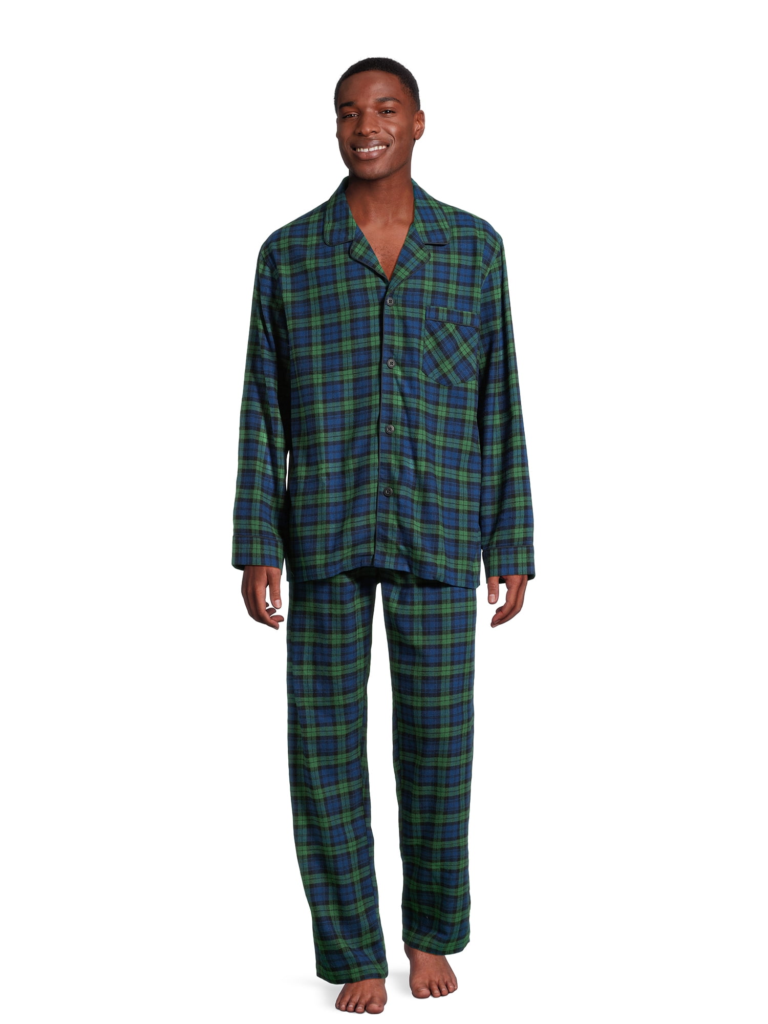 Hanes Men's Ultrasoft Flannel Pajama Set, 2-Piece, Sizes S-2XL