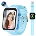 thumbnail image 2 of SHANNA Smart Watch for Kids with GPS 4G HD Touchscreen Watch with Phone GPS Tracker Real-Time Location SOS Video Call Voice Chat Camera for Boys Girls Gift, Blue, 2 of 9
