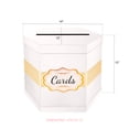 thumbnail image 7 of PKGSMART Card Box, 14x12x12 inch, White Wedding Card Receiving Box, Card Box Holder for Engagement, 7 of 7