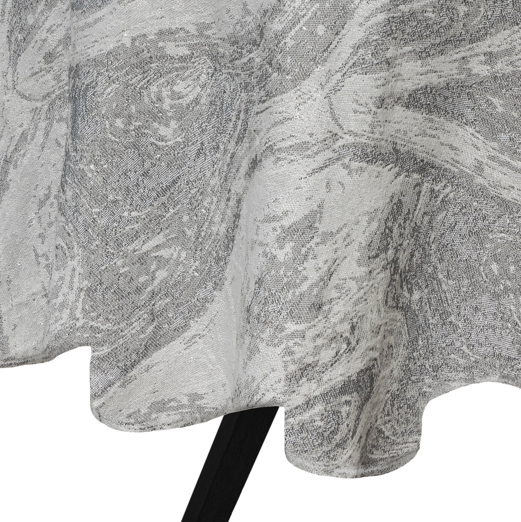 Thyme & Table 70" Round Tablecloth, Gray Marble