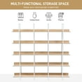thumbnail image 4 of Hombay 5 Tier Large Home Office Bookshelf Bookcase with Metal Frame Display Shelves Holder, 4 of 16