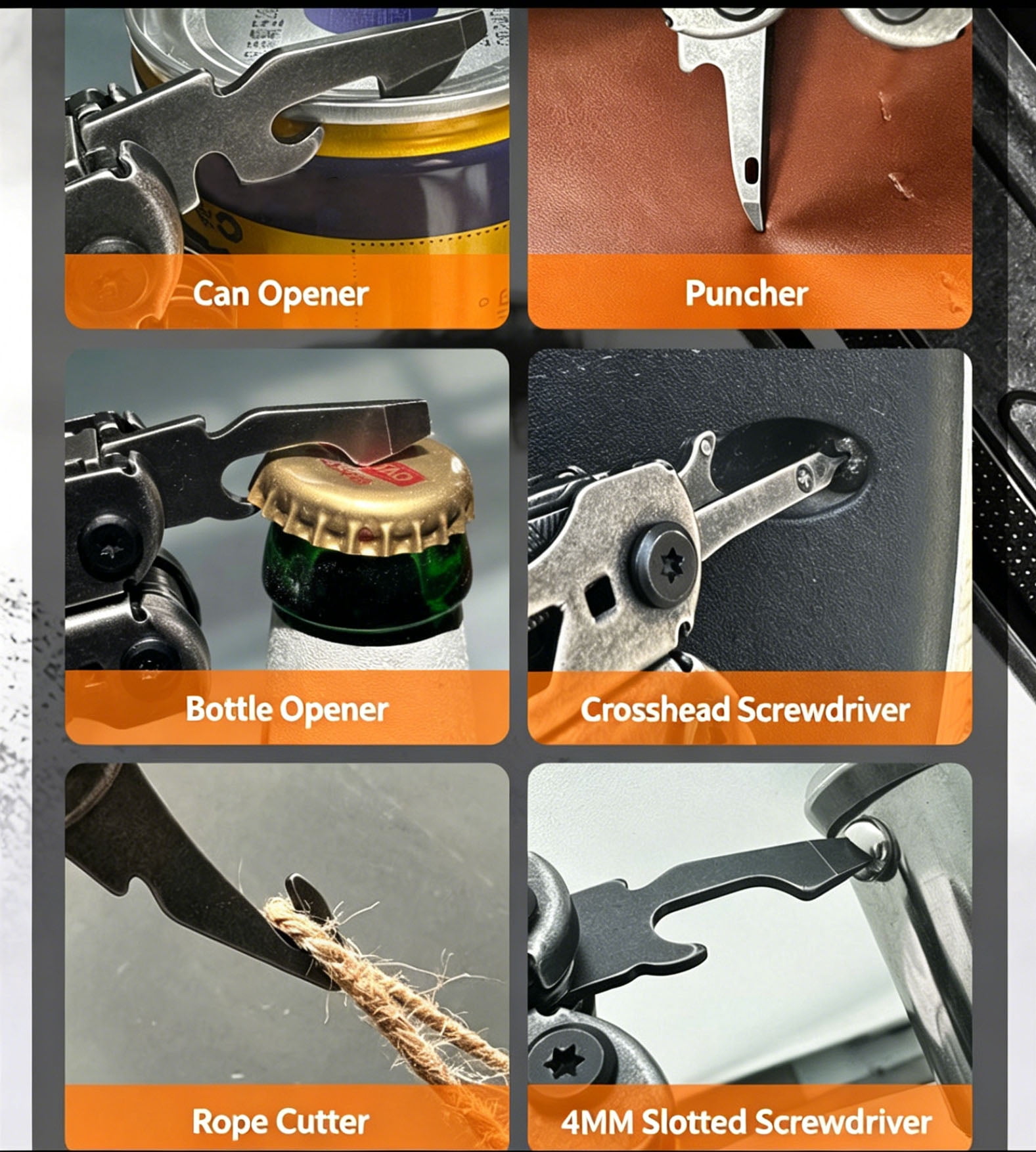 23-in-1 Stainless Steel Multi Tool Pliers with Knife Saw Wire Cutter for Outdoor Camping & Household Repair