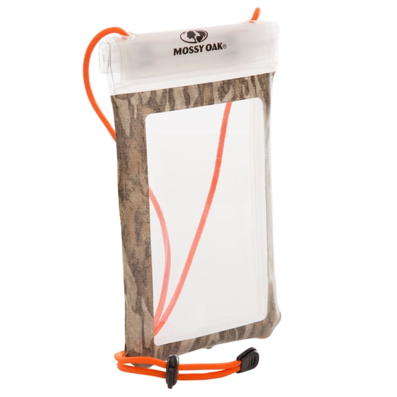 Mossy Oak Waterproof Phone Pouch, Bottomland Camouflage Exotic Orange