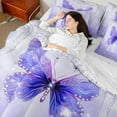 thumbnail image 4 of Castle Fairy Butterfly Glitter Splash 7-Piece Full Bedding Set, 4 of 8