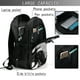 thumbnail image 4 of Balery Fluid Black White Paint Swirls Mochila con carga USB para hombre y mujer - Mochila impermeable y antirrobo para laptop con puerto USB para viajes, trabajo, 4 of 7