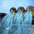 thumbnail image 4 of EUDIDV Portable Fan Car Fan Three-head Car Fan Multi-functional Mobile Phone Stand Big Truck Generals Electric Fan;Suitable for Indoor and Outdoor Use, 4 of 7