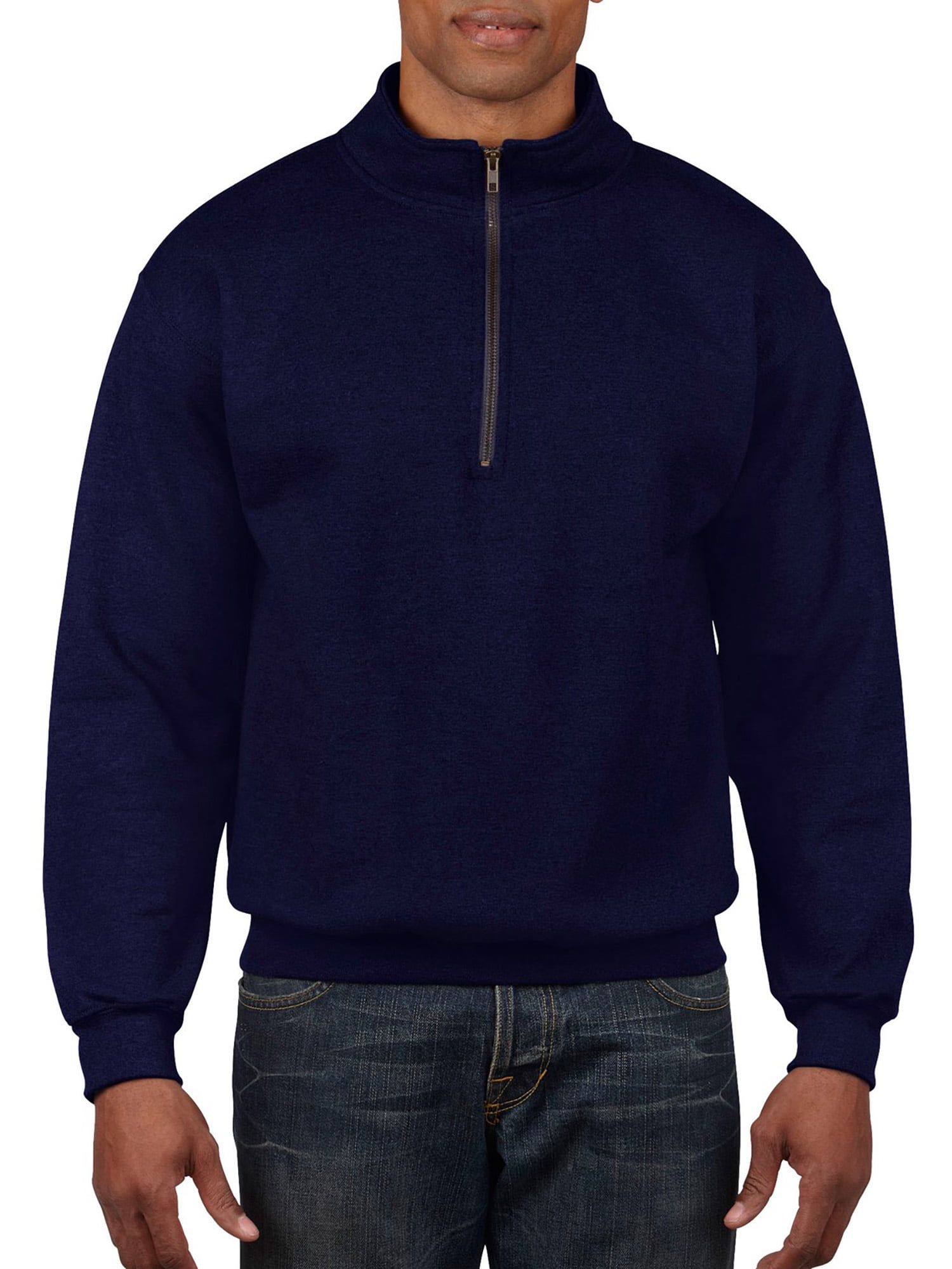 Gildan Men's Fleece Quarter-Zip Cadet Collar Sweatshirt, Style G18800 ...