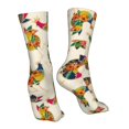 thumbnail image 7 of Salouo Boho Chicken Pattern Fun Novelty Crew Socks,Casual Athletic Socks Neutral Socks, 7 of 7