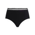 thumbnail image 3 of Chantelle Braguitas de cintura alta para mujer paquete de 2 - Cozy Chic, invisibles, transpirables Negro L (Large), 3 of 7